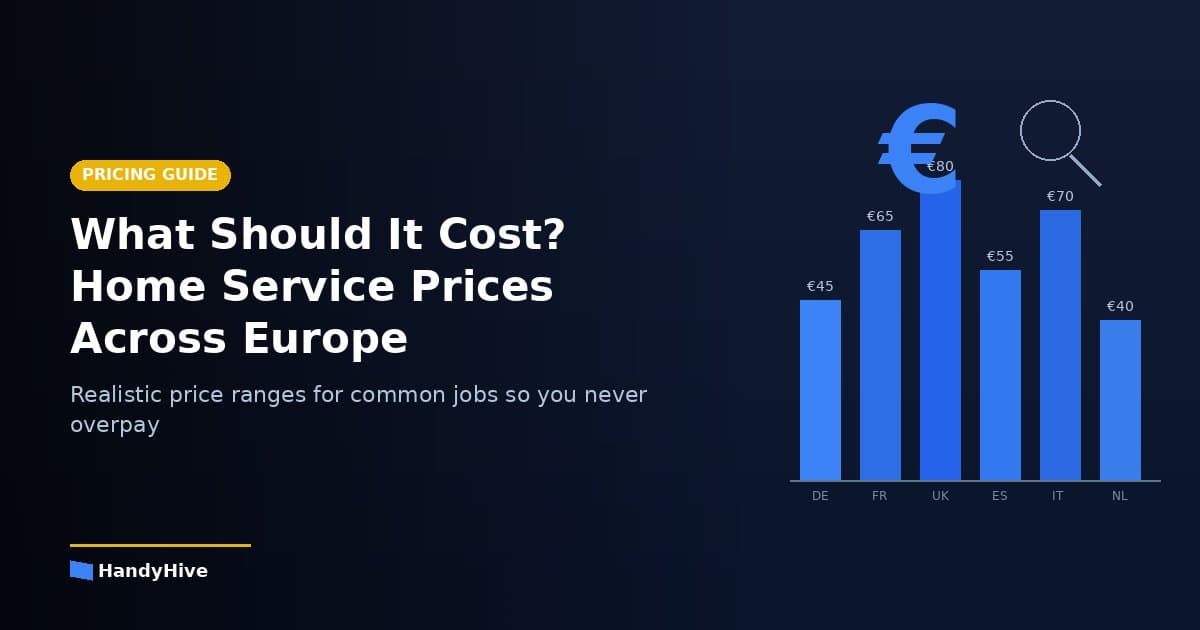 What Should It Cost? A Realistic Guide to Home Service Prices Across Europe